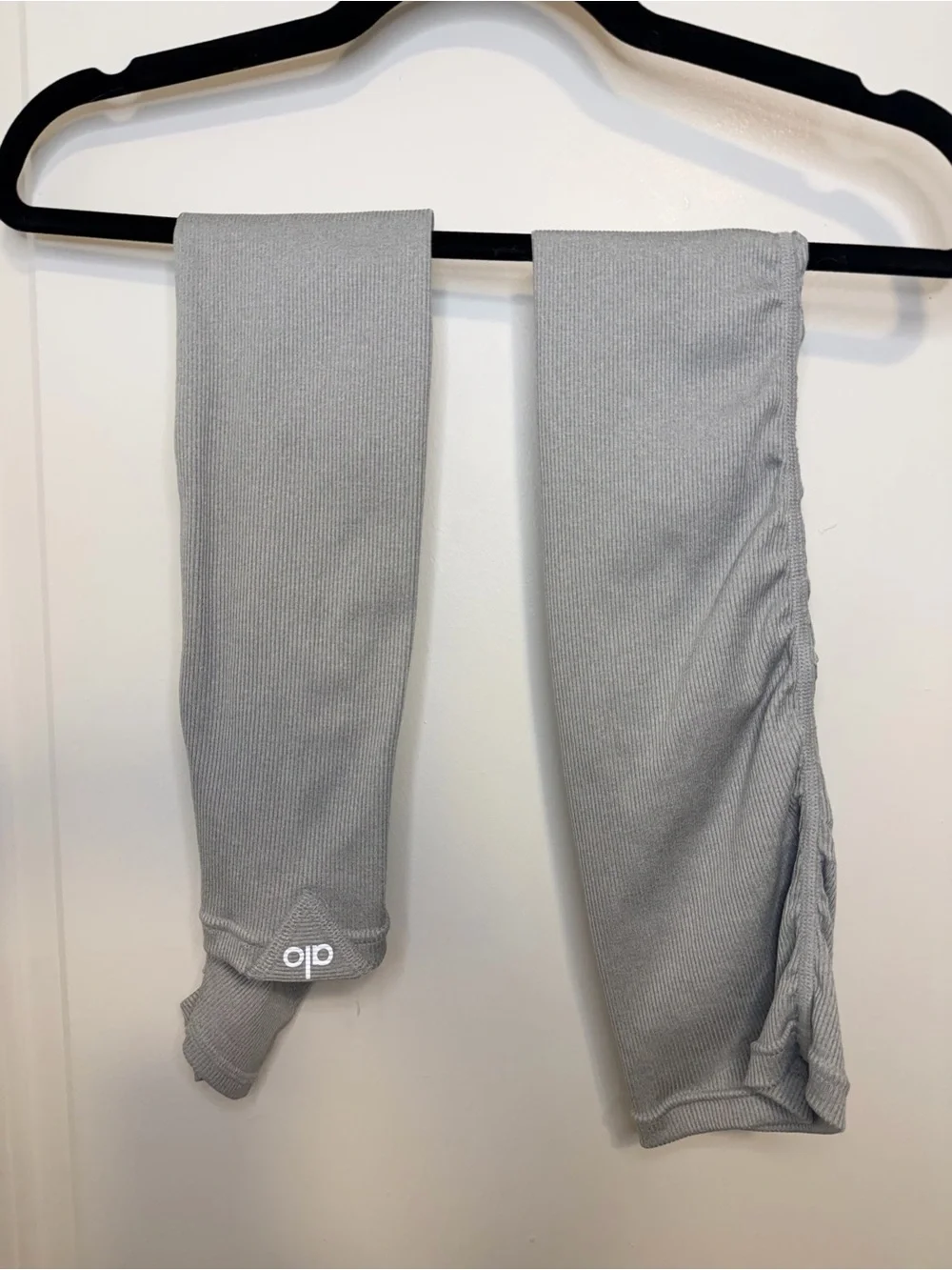 ALO Yoga Light Gray Over-the-Knee Athletic Socks